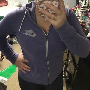 PURPLE NIKE ZIP UP